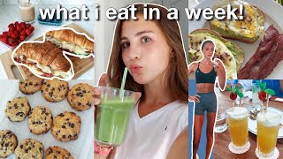 WHAT I EAT IN A SUMMER WEEK 2024 healthy amp easy meal ideas [upl. by Desdee414]