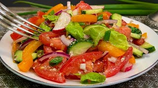 Ein Salat der die Blutgefäße reinigt und Fett verbrennt Und unglaublich lecker 🤗🌹🥗 [upl. by Newby546]