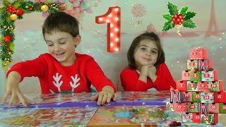 CALENDRIER DE LAVENT SURPRISE 2017  JOUR 1 🎄  საშობაო კალენდარი [upl. by Aisila]