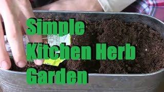 Planting a Simple Windowsill Herb Garden [upl. by Dabney]