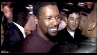 DENZEL WASHINGTON and wife PAULETTA mobbed walking down sidewalk  1996 [upl. by Ennoira]