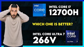 Intel Core i7 12700H vs Intel Core Ultra 7 266V Comparison [upl. by Obeded]