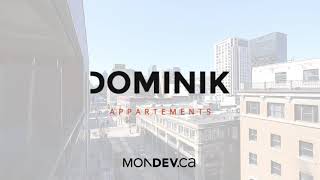 DOMINIK Condos Locatifs Rentals 1255 rue SaintDominique 709 VilleMarie Montreal Quebec [upl. by Nothgiel]