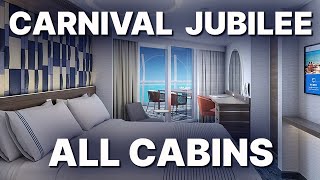 CARNIVAL JUBILEE  ALL CABINS ON BOARD  New Cruise Ship by Carnival Cruise Line [upl. by Maite]