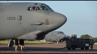 🇺🇸 B52 Deployment RAF Fairford 2024 [upl. by Boothman472]