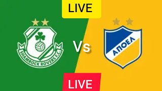 Shamrock Rovers vs APOEL Nicosia UEFA Europa Conference League Football Match Today Live 2024 [upl. by Euqinotna101]