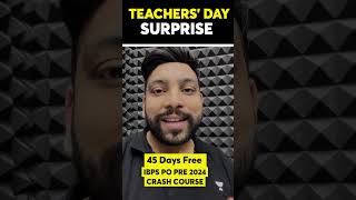 IBPS PO Pre Free Crash Course  Teachers Day Surprise [upl. by Caldwell144]