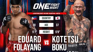 Eduard Folayang vs Kotetsu Boku  Full Fight Replay [upl. by Idaline207]