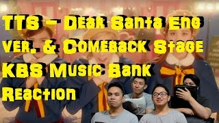 4LadsReact TTS 소녀시대태티서Dear SantaEng Ver amp Comeback stage Reaction [upl. by Hanahs]