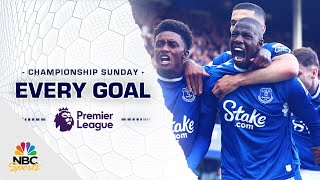 Every Premier League goal from Championship Sunday 2023  NBC Sports [upl. by Attennyl]