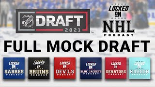 Locked On NHL Mock Draft  Sabres Kraken Ducks Devils amp More [upl. by Adebayo]