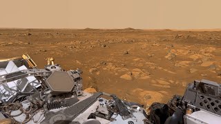 Perseverance Mars Rover’s MastcamZ View of Van Zyl Overlook 360 video  audio [upl. by Ahsilet459]