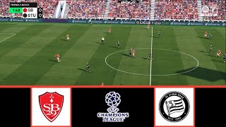 STADE BRESTOIS VS STURM GRAZ  UEFA CHAMPIONS LEAGUE 20242025  FOOTBALL LIFE 2024 [upl. by Jehiah]