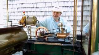 The steam engine that powers the Cretors 1 Popcorn Wagon [upl. by Leirrad655]