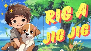 RIG a JIG JIG Nursery Rhyme  Animated English poems [upl. by Meesan666]