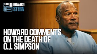 Howard Gives His Thoughts on OJ Simpson’s Death [upl. by Noivad]