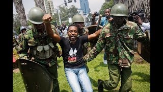 Activist Boniface Mwangi arrested during peaceful march [upl. by Lynnet]