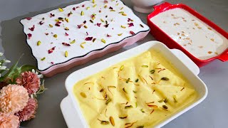 Eid special Easy dessert recipes3 ingredient dessert recipe 😋 [upl. by Reibaj]