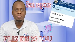 SIW GEN PLIS KE 30 JOU OU PA JANM JWENN REPONS ADRESE DEMAND SA POUW KONN SAK PASE [upl. by Krik]