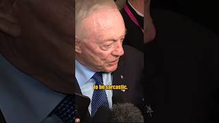 Jerry Jones quotdont mean to be sarcasticquot [upl. by Shelly]