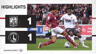 Highlights Northampton Town 1 Charlton 1 March 2024 [upl. by Corenda770]