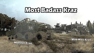 Spintires Mudrunner Most Badass Kraz  Monster Kraz  Mad Max Kraz [upl. by Strohben]