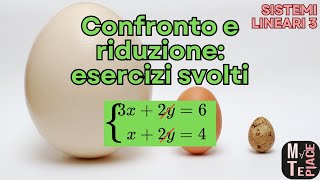 Lezione 3 sistemi lineari con il confronto e la riduzione esercizi svolti [upl. by Faletti]