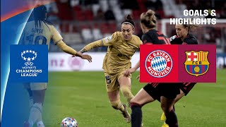 STUNNING VICTORY  Bayern Munich vs Barcelona Highlights UEFA Womens Champions League 202223 [upl. by Yma321]