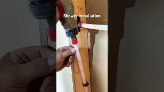 Shower valve installation plumbing plumbing shortvideo diy [upl. by Aisekal]