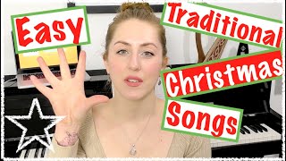 5 EASY TRADITIONAL CHRISTMAS SONGS ON PIANO FOR BEGINNERS Piano Tutorial [upl. by Gelya]