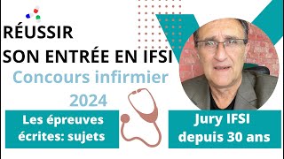 Les questions de maths Concours infirmier 2024 Inscriptions Alain Anibaldi jury IFSI [upl. by Bobette]