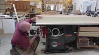 Making A Crosscut Sled For Your SawStop Table Saw [upl. by Eilata768]