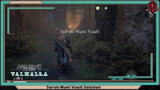 Assassins Creed Valhalla SolokMani Vault Solution [upl. by Eelyr]