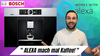 Bosch Kaffee Einbau Vollautomat  CTL636 Mahlwerk Reinigung amp Alexa Sprachsteuerung [upl. by Dacia]