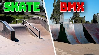 SKATE PARK VS BMX PARK [upl. by Narf907]