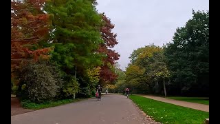 Cycling around Vondelpark in Autumn [upl. by Estevan958]