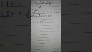 How we find subgroup Group Theory Modern Algebra Mathematics [upl. by Redep]