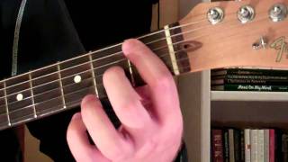 How To Play the Bb5 Chord On Guitar B flat diminished fifth 5th [upl. by Dippold]