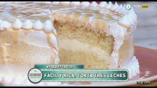 Torta tres leches rellena con crema chantilly [upl. by Acceb812]