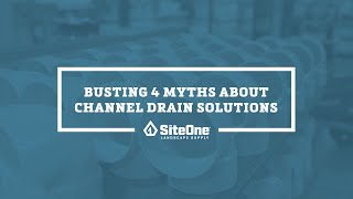 Busting 4 Myths About Channel Drain Solutions [upl. by Raphaela]