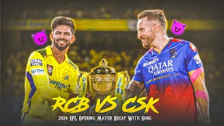 💕 Rcb Vs Csk Status 💫 IPL 2024 Opening Match Recap  viratkohli msdhoni rcbvscsk ipl ipl2025 [upl. by Kalila329]