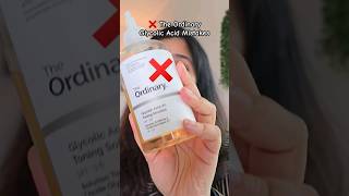 ❌ The Ordinary Glycolic Acid Mistakes That Will DESTROY Your Skin shorts skincare [upl. by Ebehp12]