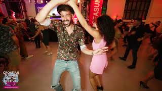 Panagiotis amp Kellyann Ripnar  Social dancing  Croatian Summer Salsa Festival 2021 [upl. by Ava300]