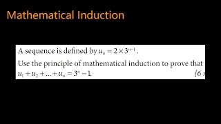 A sequence is defined by un × 3n−1 Use the principle of mathematical induction to prove that [upl. by Clapp]