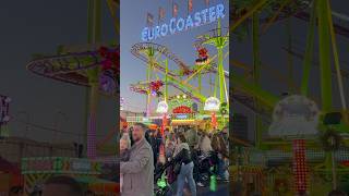 London 🇬🇧 Winter Wonderland Rides  Euro Coaster  Hyde Park [upl. by Issak317]