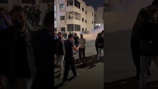 Jordanian security forces try to disperse proPalestine protesters near Israeli embassy in Amman [upl. by Alrak]