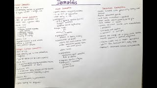 dermatitis  contact irritant atopic seborrheic neurodermatitis [upl. by Cornwall]