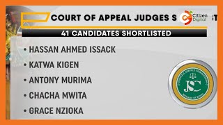 41 candidates shortlisted for Court of Appeal judge positions [upl. by Sawyere108]