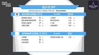 Bedford School 1st XI v Uppingham School CC 1st XI [upl. by Odilia]