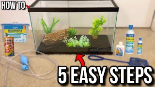 How To Set Up A Fish Tank Aquarium Step by Step EASY BEGINNER [upl. by Eintirb281]